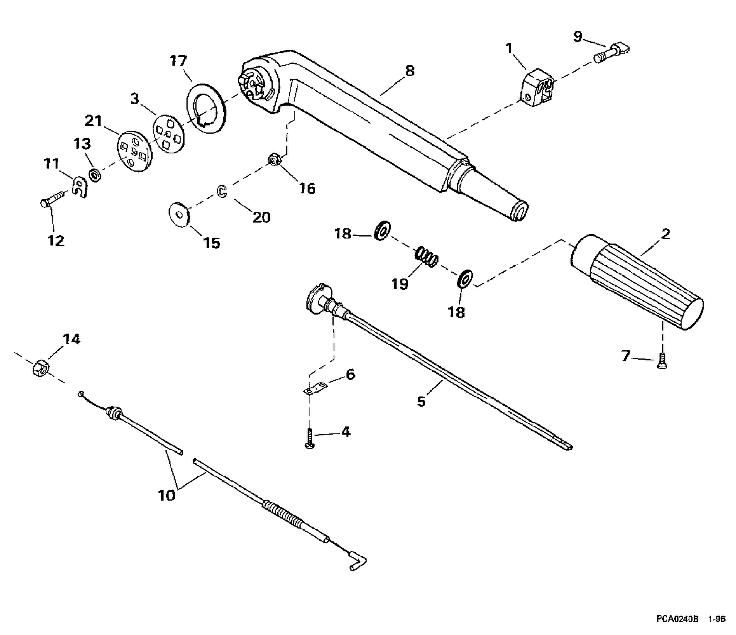 TILLER ARM