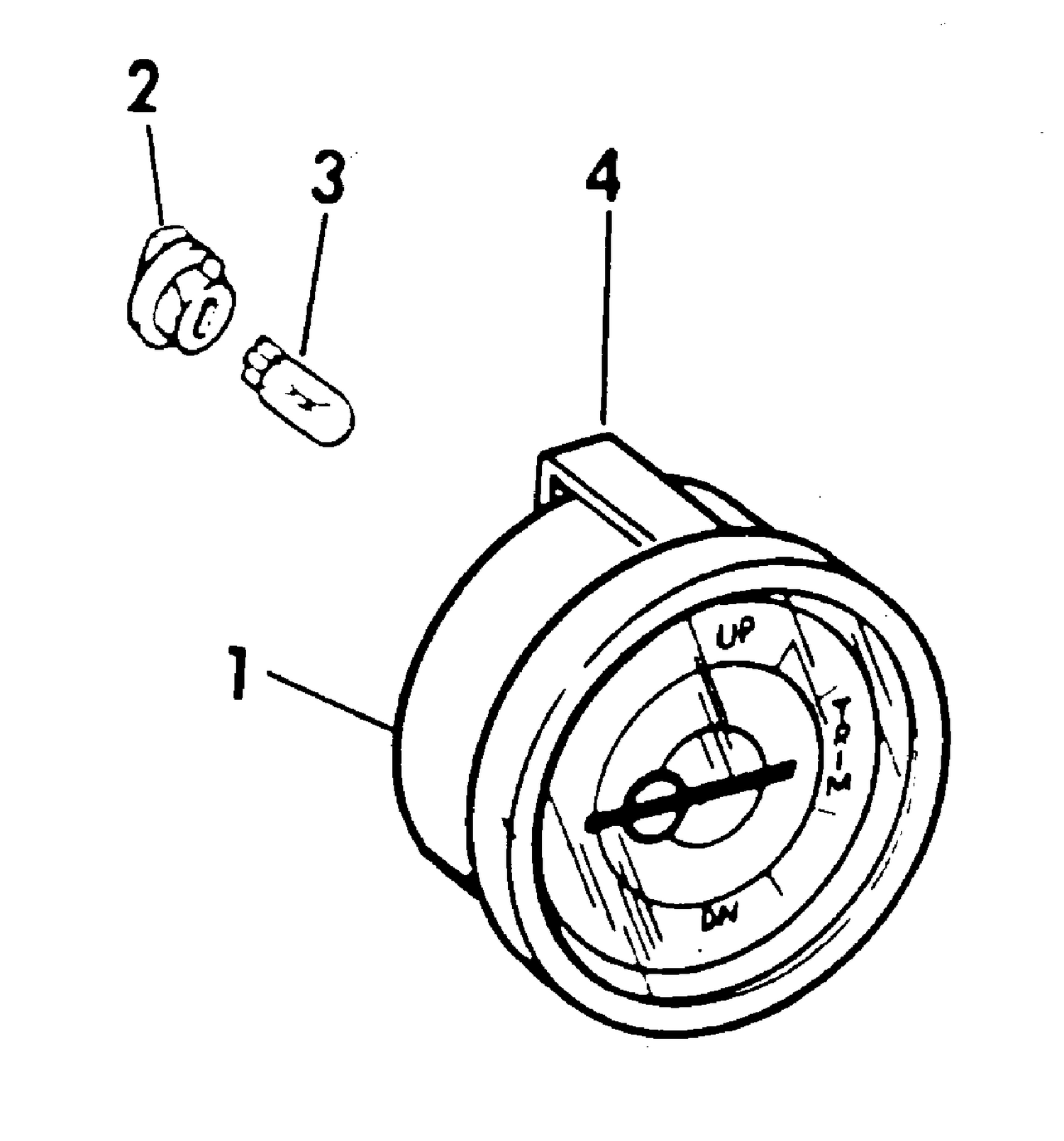 TRIM POSITION INDICATOR GAUGE KIT OPTIONAL ITEM-ALL MODELS