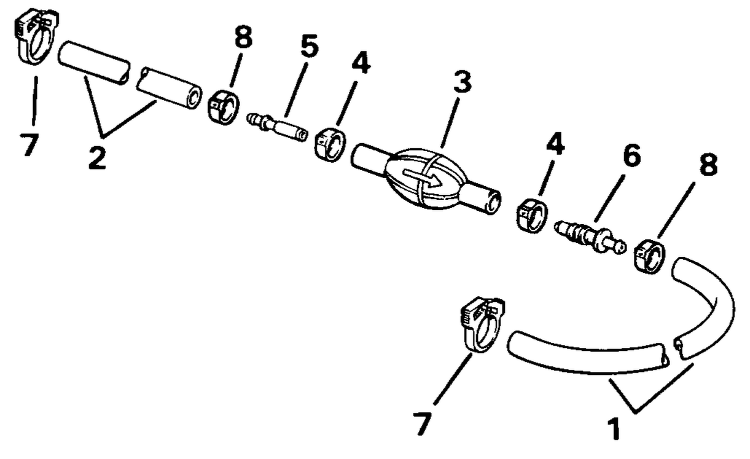 PRIMER BULB & HOSE KIT - 3/8 IN. I.D. HOSE