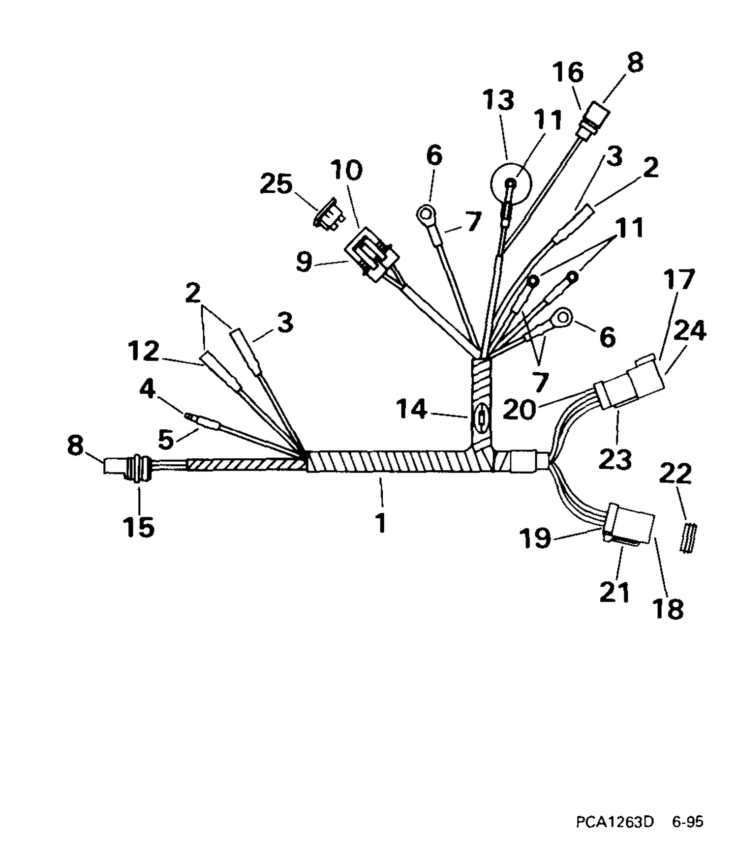 MOTOR CABLE -- REMOTE ELECTRIC