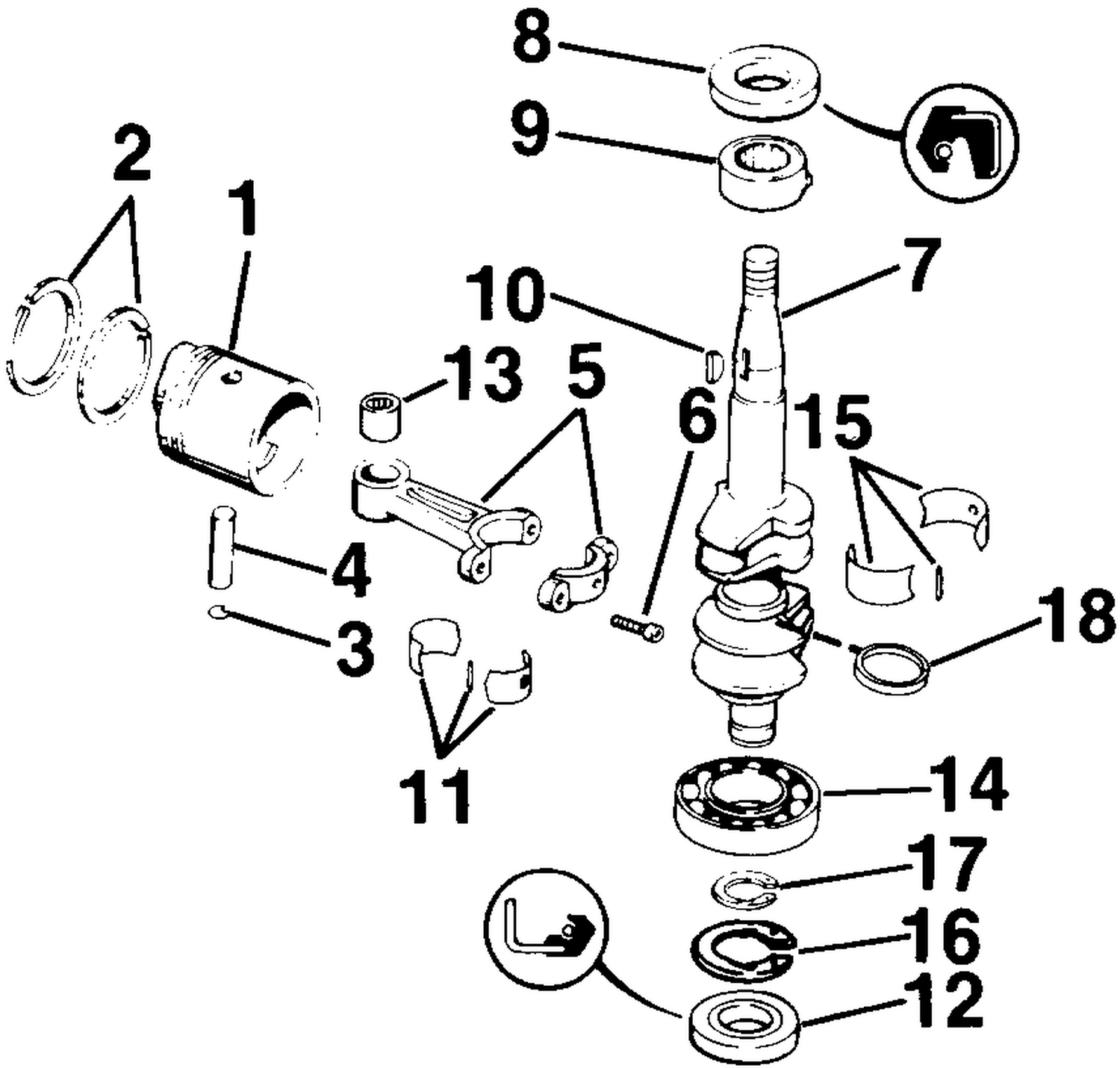 CRANKSHAFT & PISTON