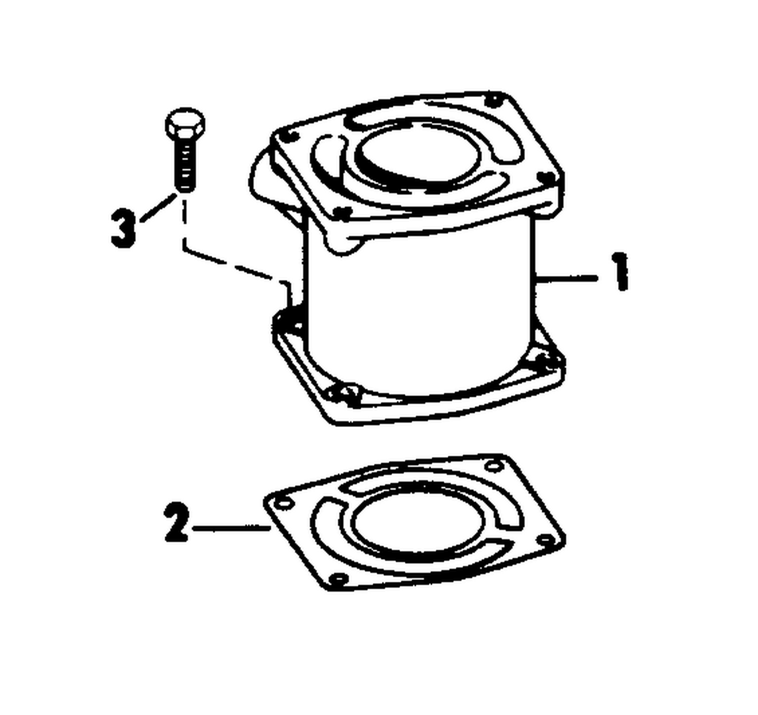 EXHAUST MANIFOLD EXTENSION KIT-SAIL DRIVE