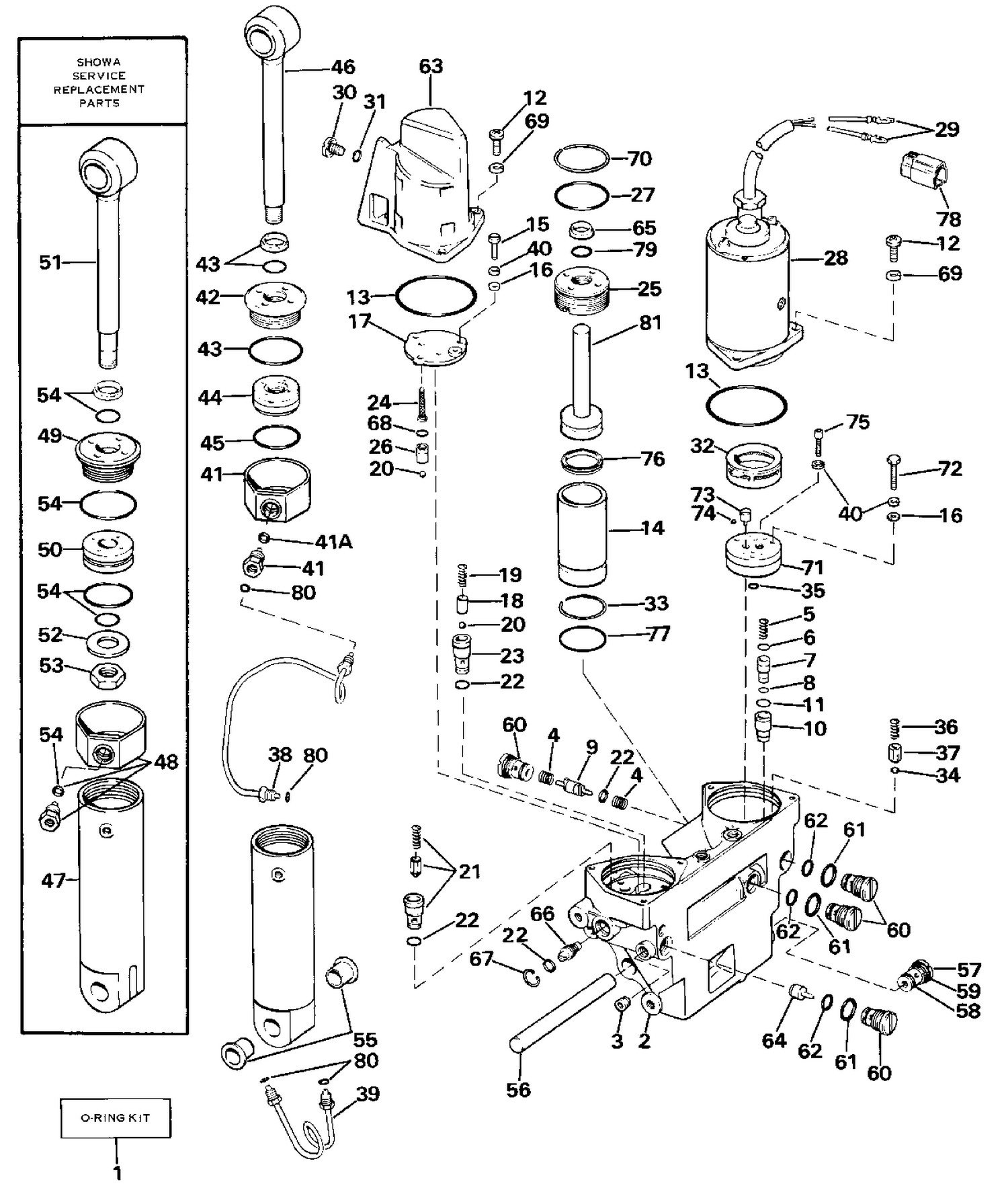 POWER TRIM/TILT HYDRAULIC ASSEMBLY