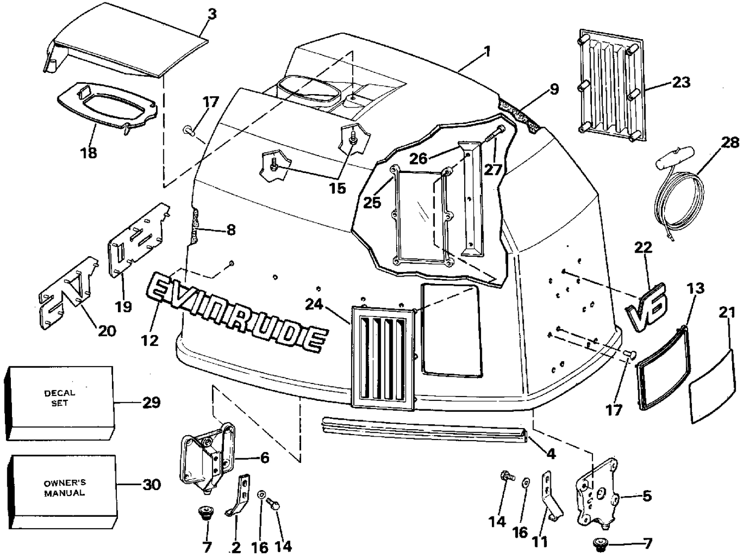 ENGINE COVER - EVINRUDE