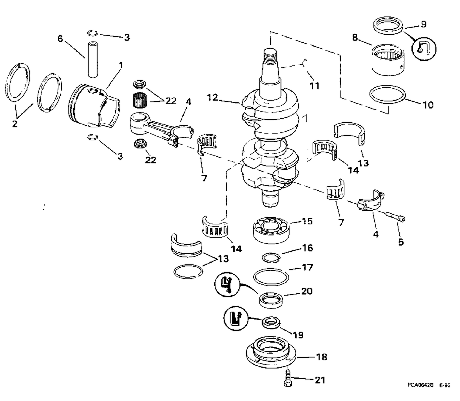 CRANKSHAFT & PISTON