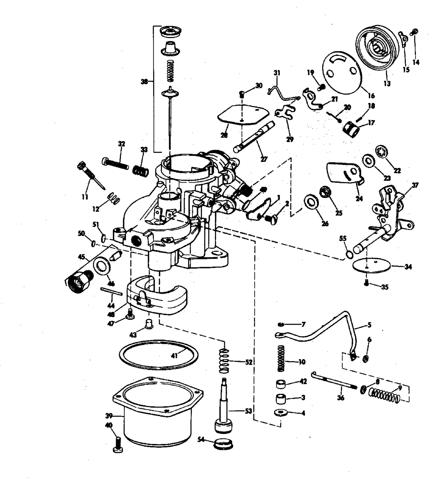 CARBURETOR GROUP 100 HP STERN DRIVE