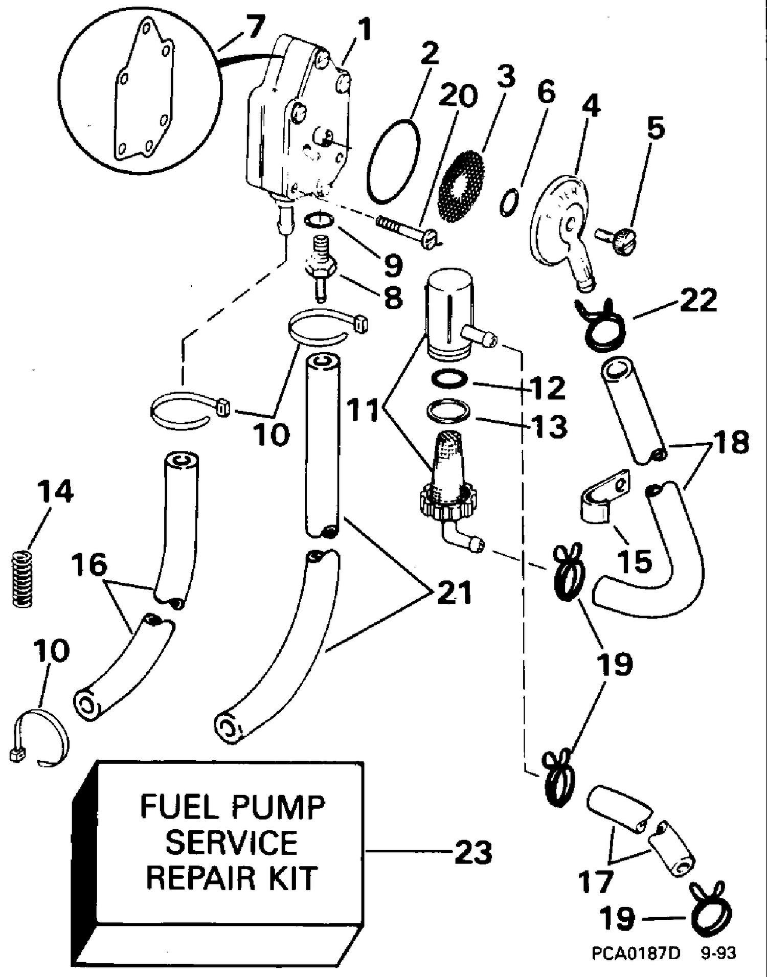 FUEL PUMP AND FILTER