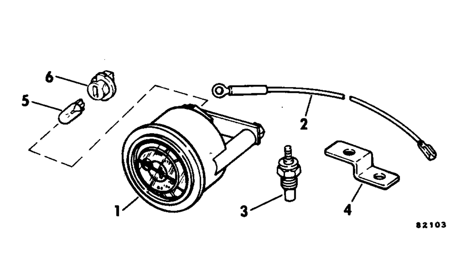 OUTBOARD WATER TEMPERATURE GAUGE KIT