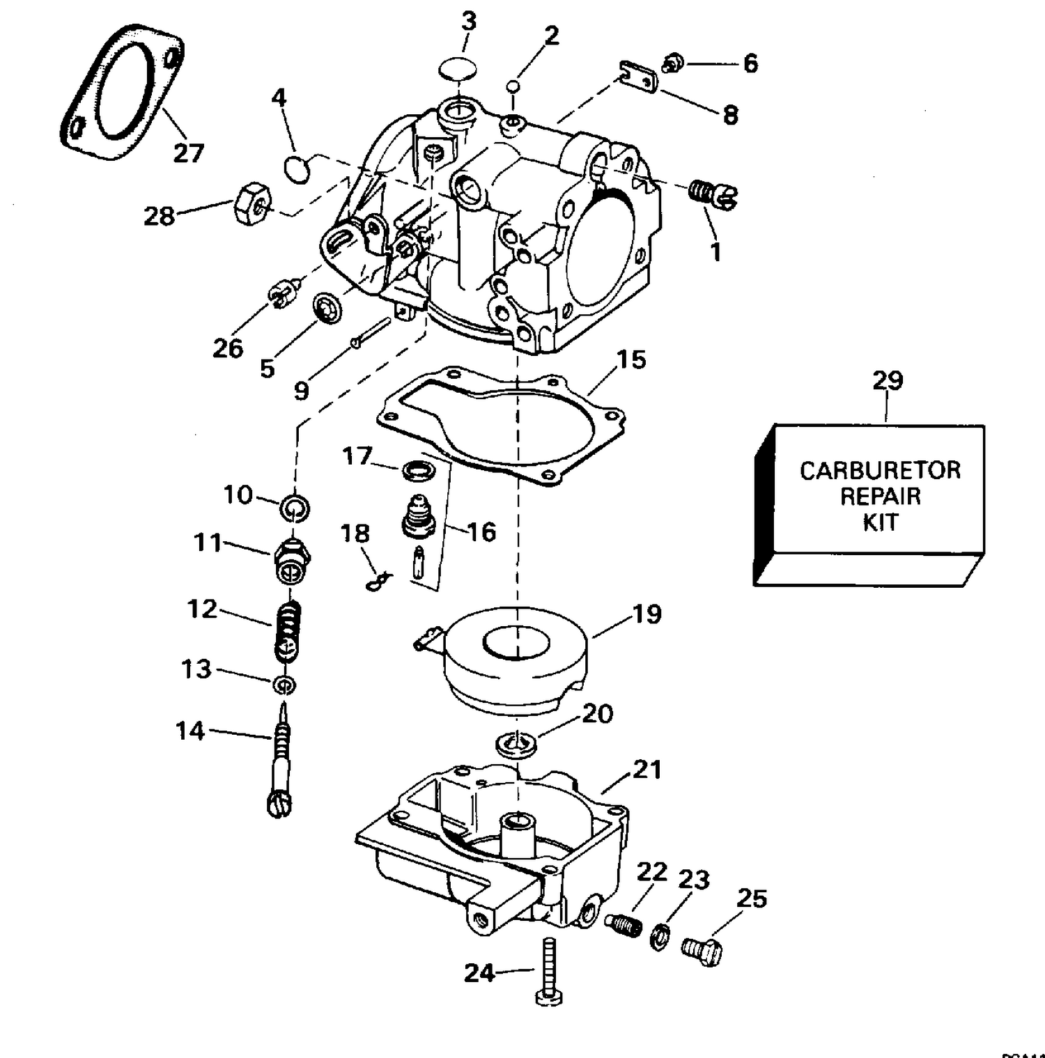 CARBURETOR - 25SI