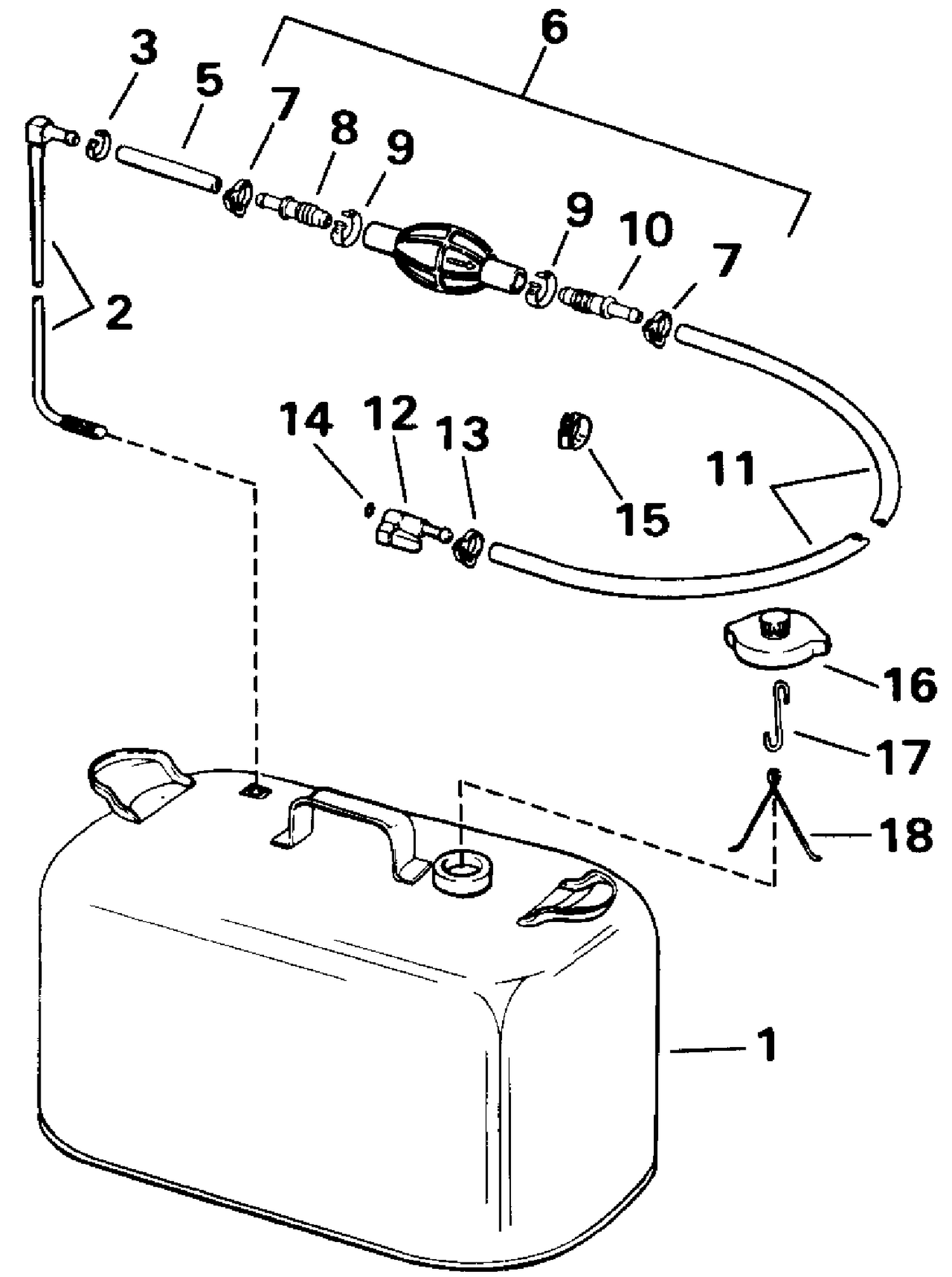 FUEL TANK WITHOUT GAUGE
