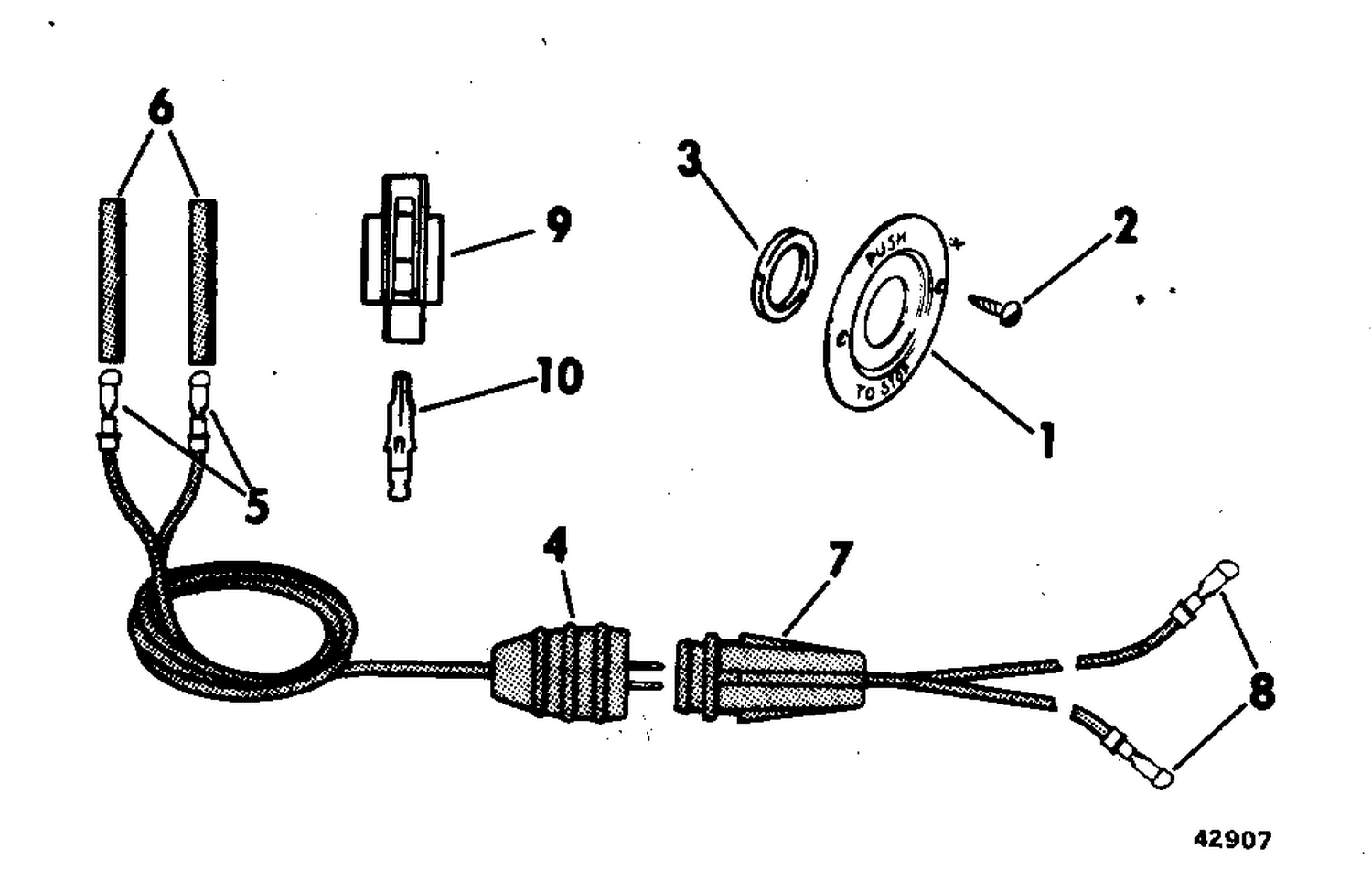 STOP SWITCH EXTENSION KIT MANUAL START MODELS