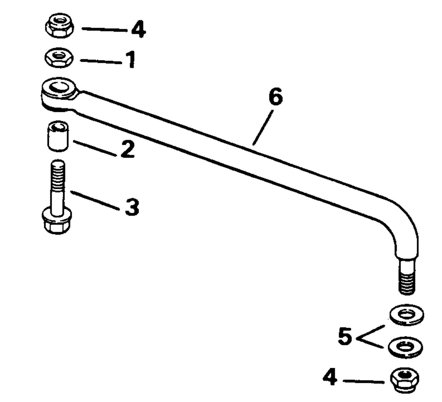 STEERING LINK KIT (W/O POWER TRIM & TILT)