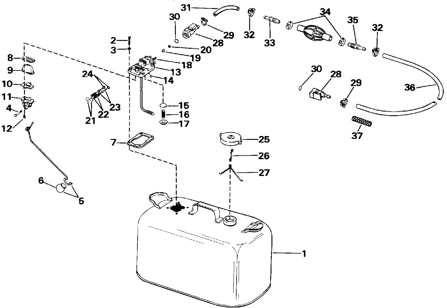 FUEL TANK WITH GAUGE