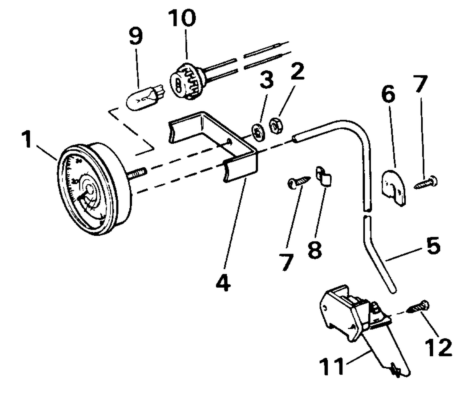SPEEDOMETER KIT-FLUSH MOUNT