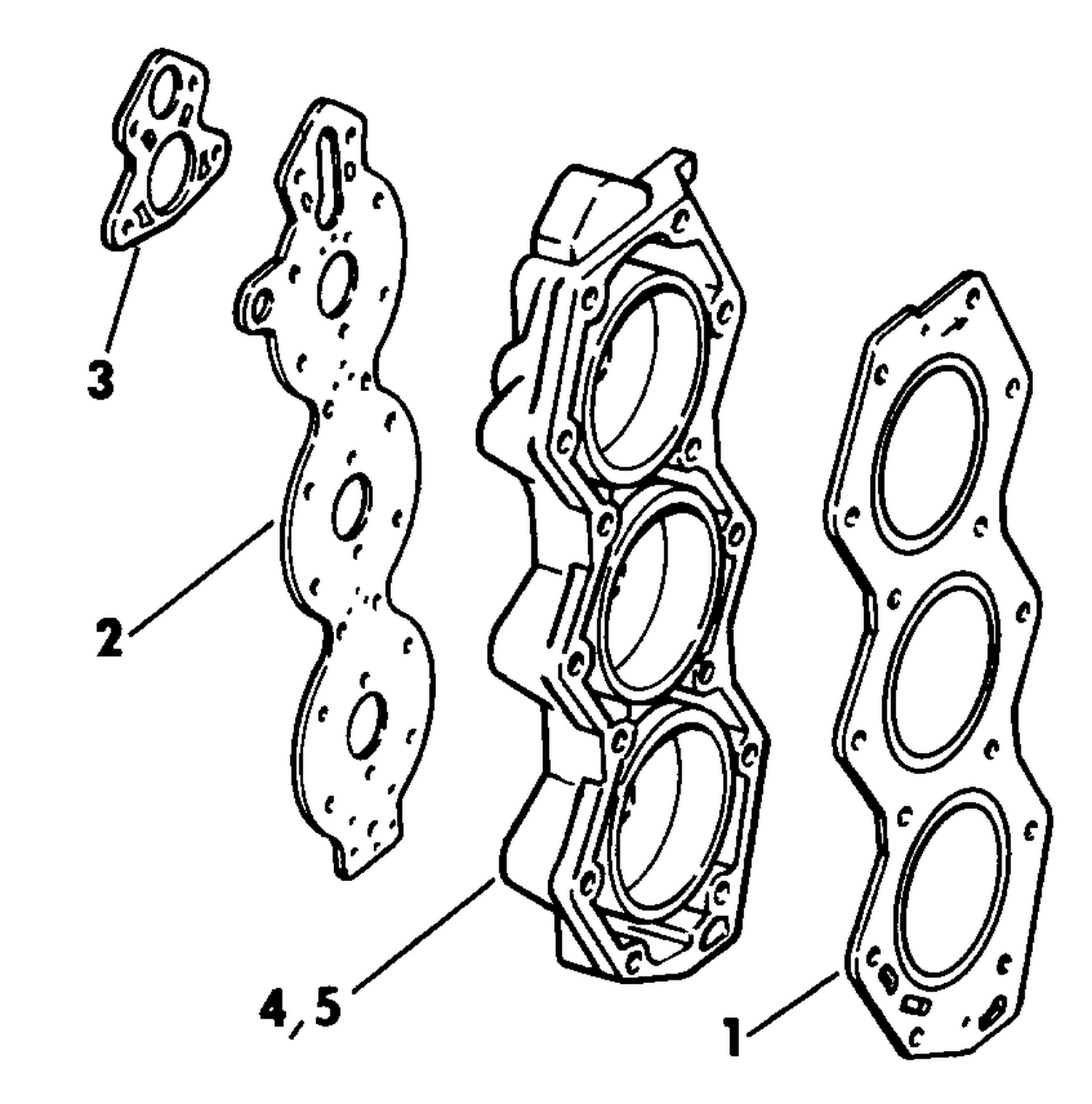 CYLINDER HEAD KIT - LOW COMPRESSION 150 149.4 C.I. ONLY