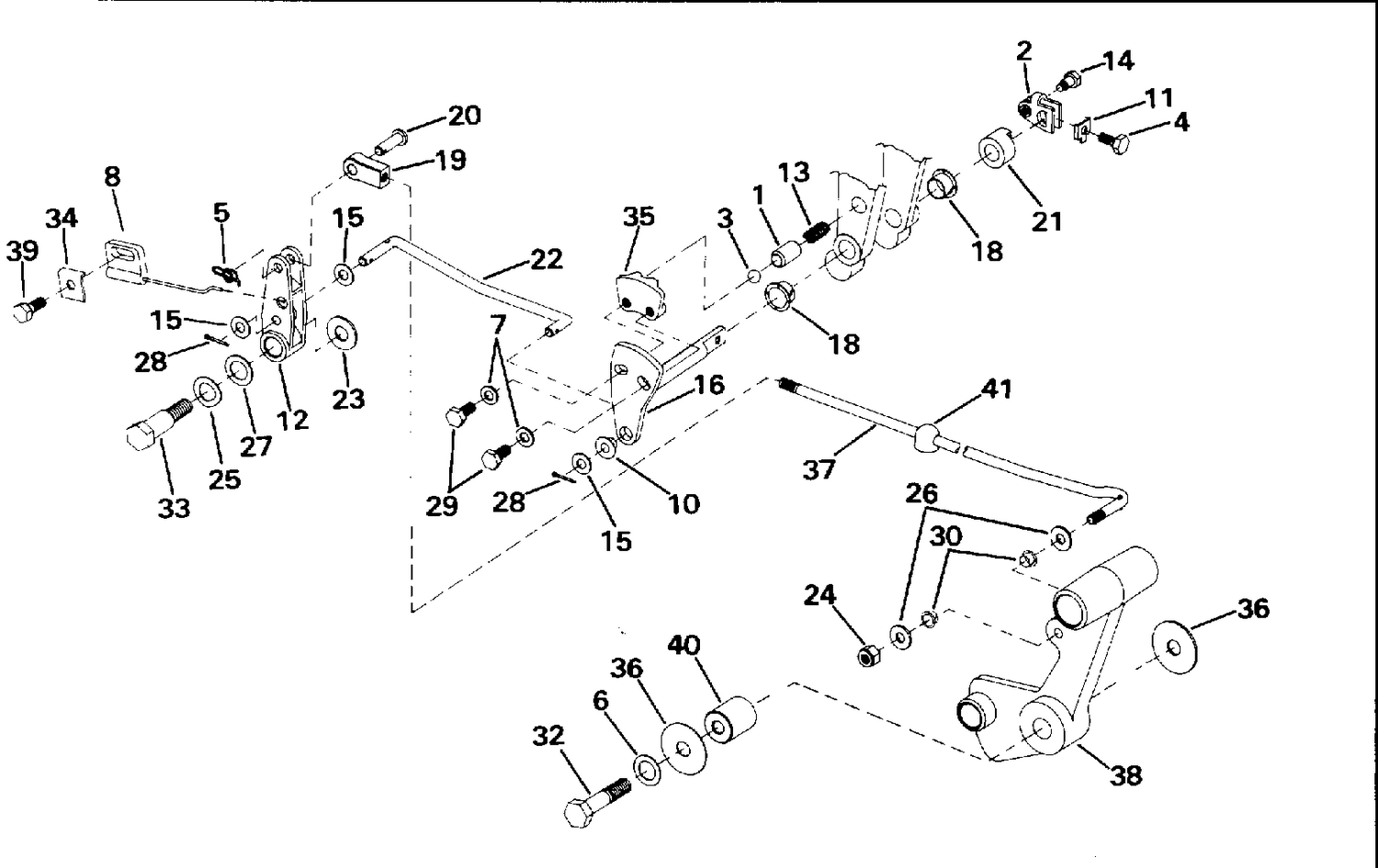 SHIFT & THROTTLE LINKAGE (CONTINUED)