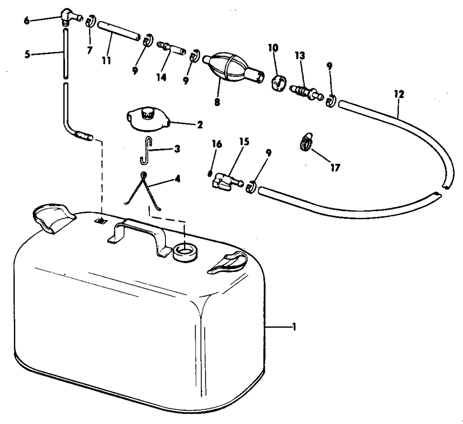 FUEL TANK WITHOUT GAUGE