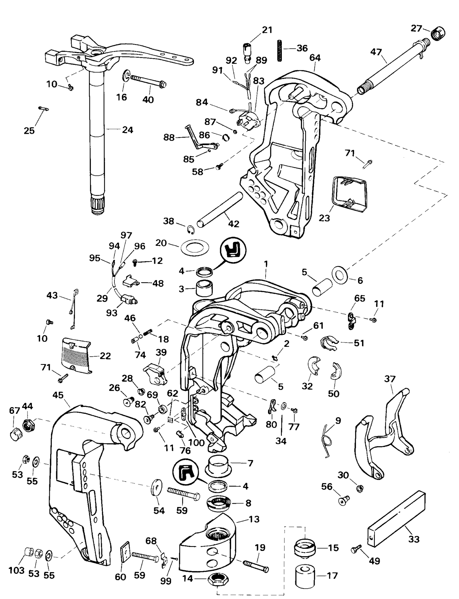 STERN & SWIVEL BRACKET