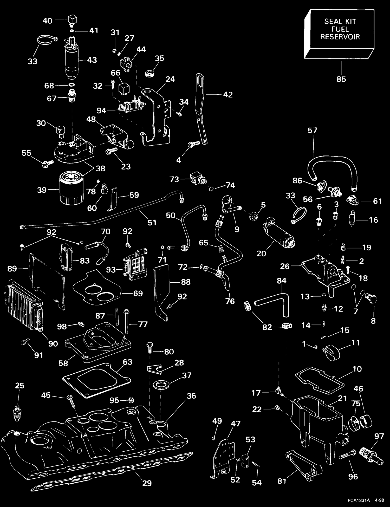 FUEL SYSTEM & INTAKE MANIFOLD -- TBI MODELS