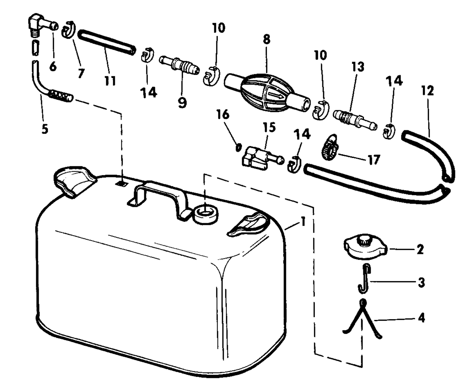 FUEL TANK WITHOUT GAUGE