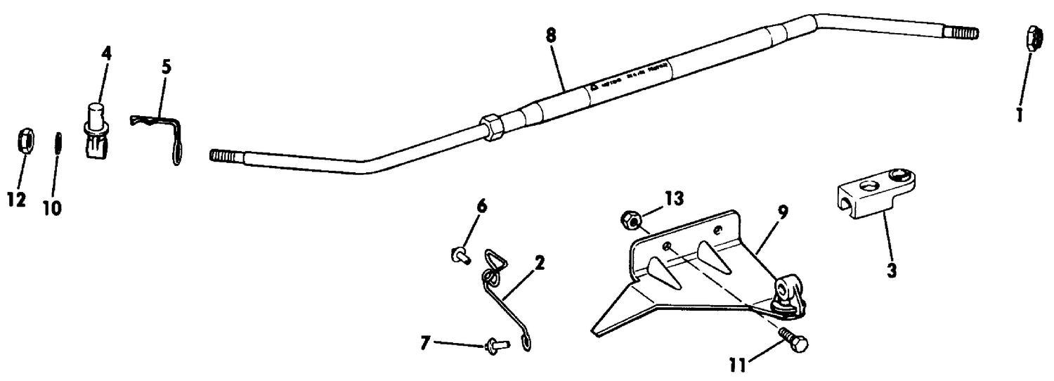 STEERING BAR KIT AUXILIARY MOTOR 4 DELUXE,4.5,5,6,8,9.9,15