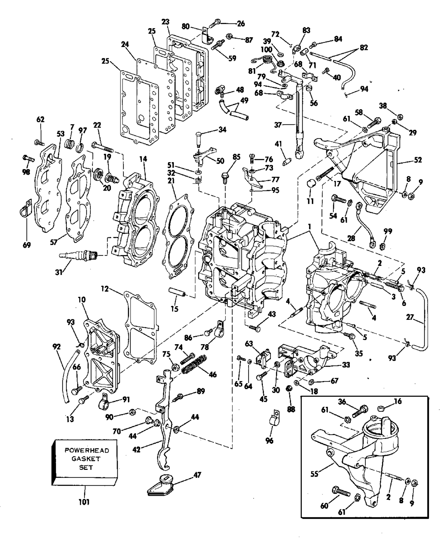 CYLINDER AND CRANKCASE