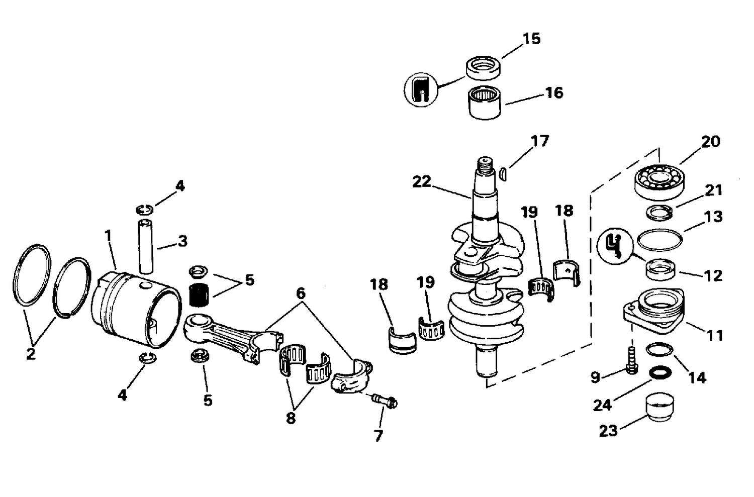 CRANKSHAFT & PISTON