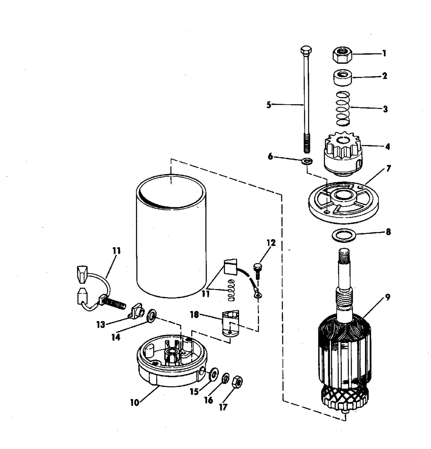 ELECTRIC STARTER AMERICAN BOSCH SMH 12B41