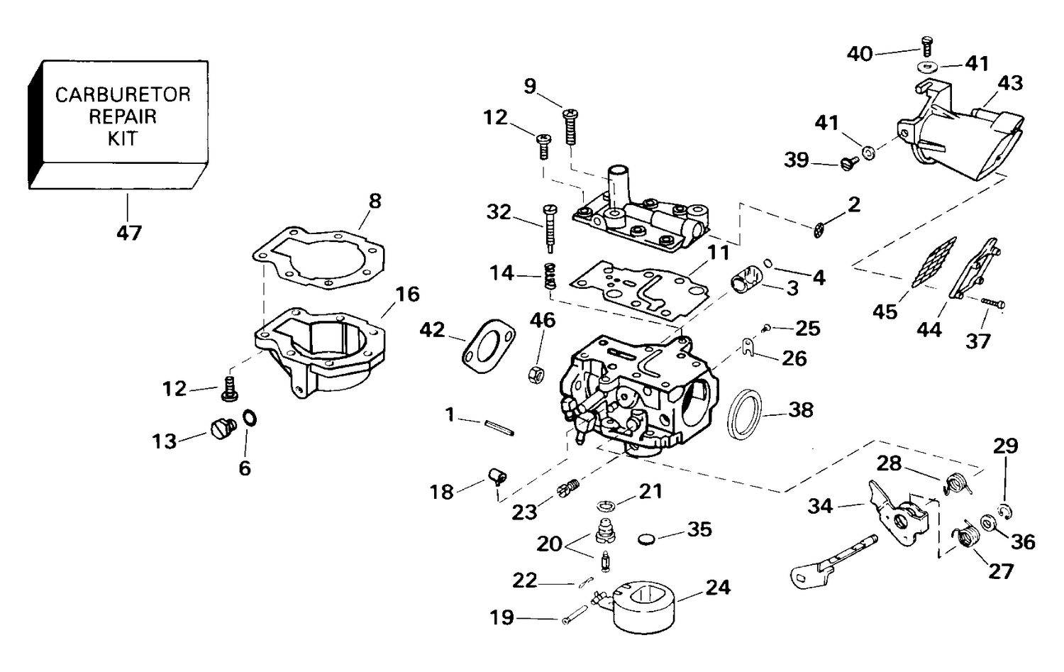 CARBURETOR - 9.9 HP