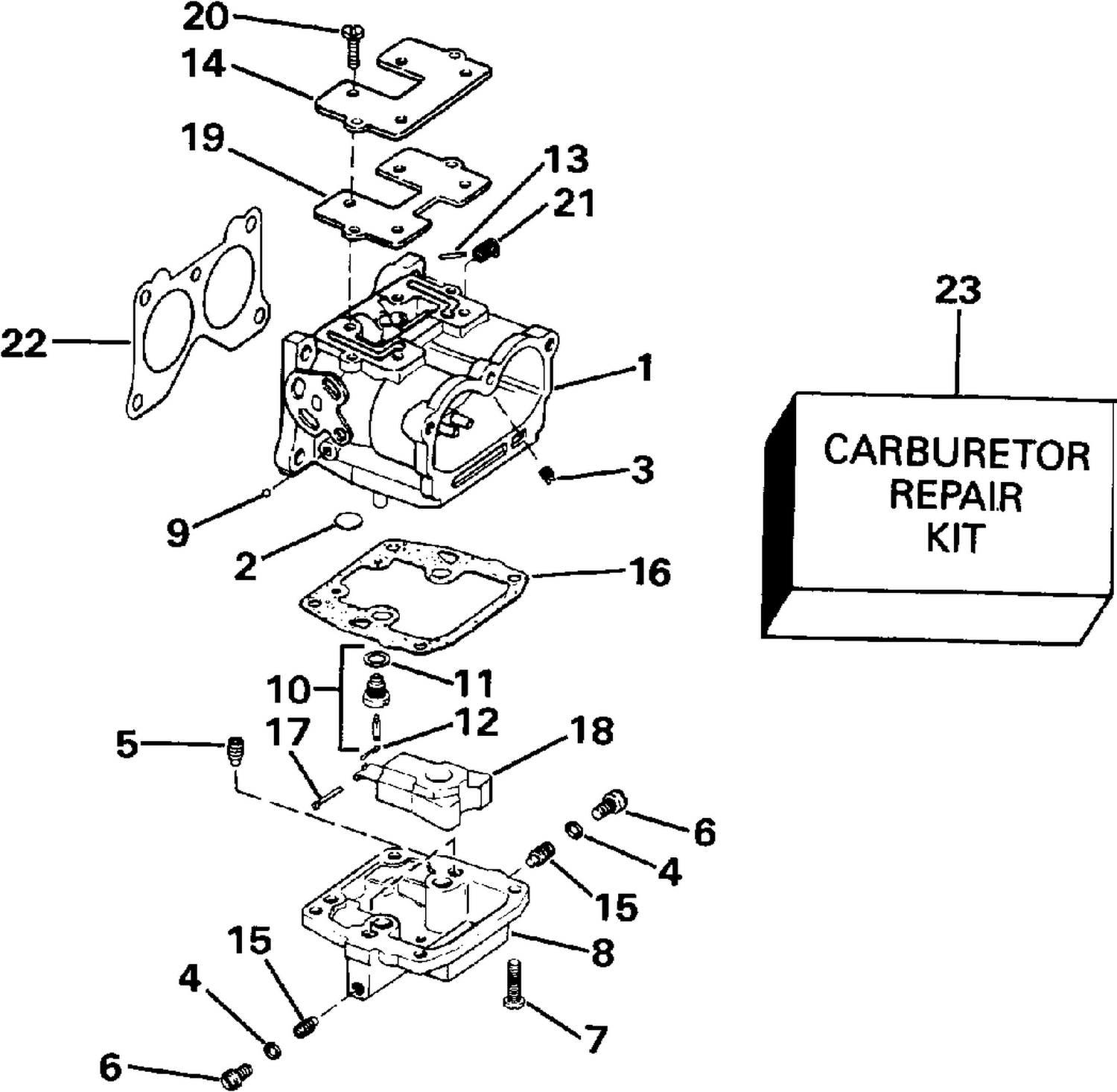 CARBURETOR AND LINKAGE