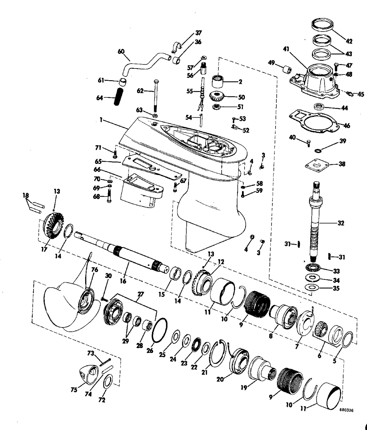 LOWER GEARCASE GROUP