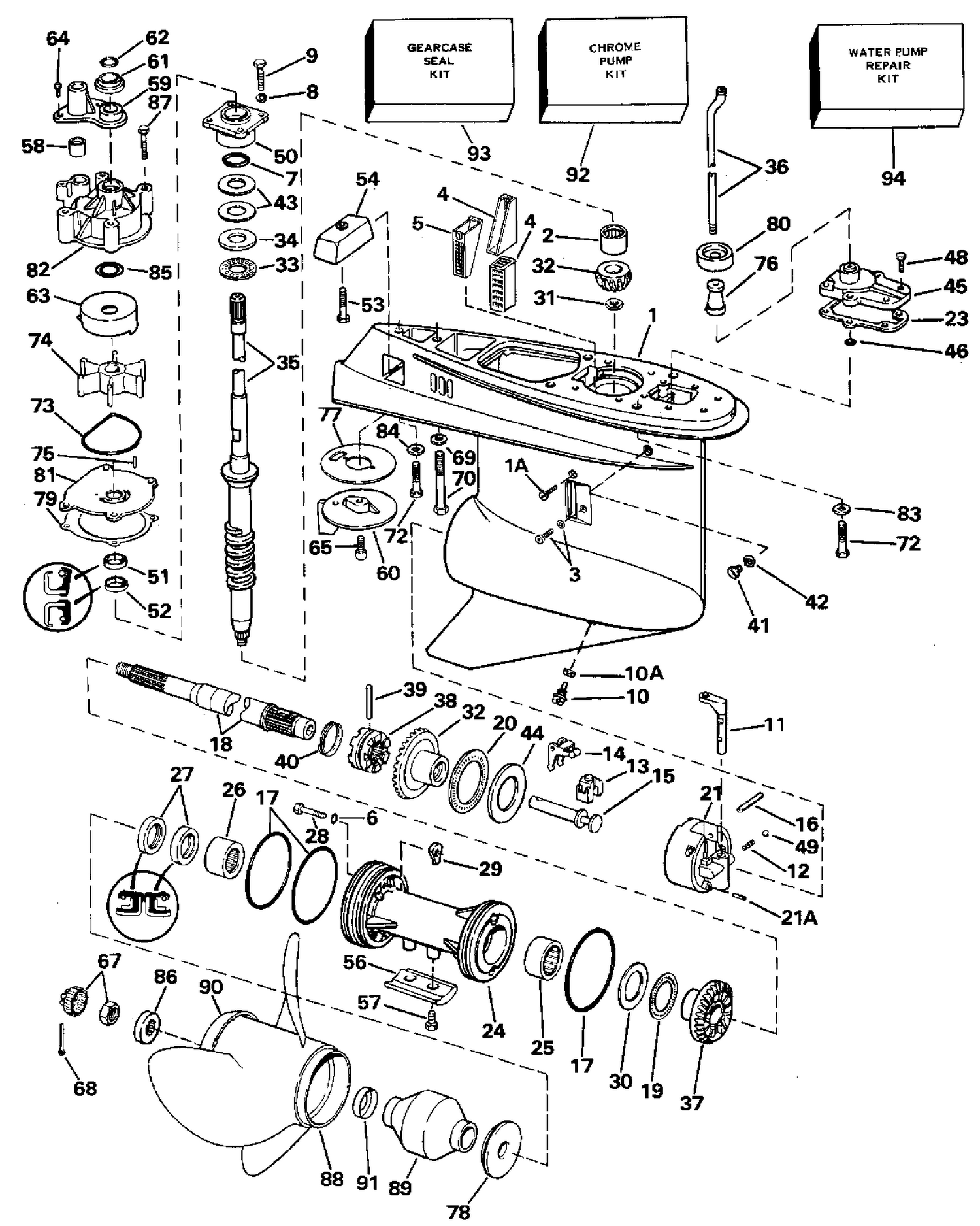 GEARCASE - STANDARD ROTATION