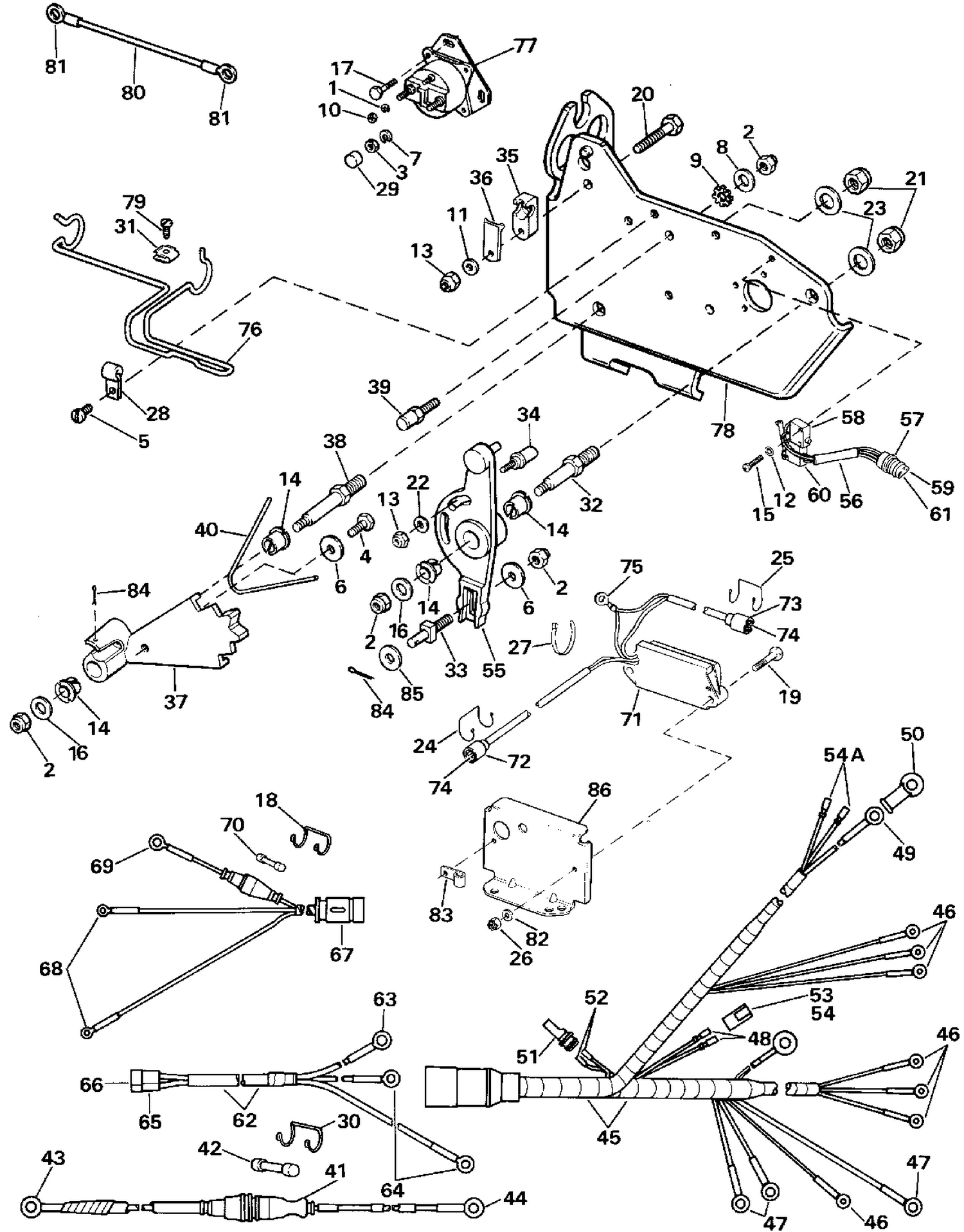 WIRE HARNESS, BRACKET & SOLENOID