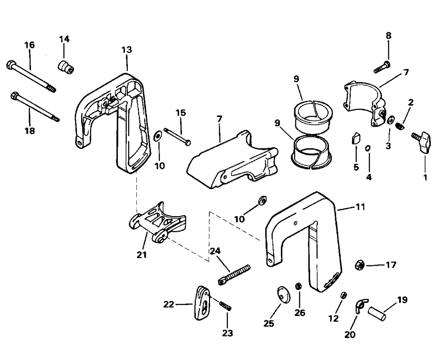 STERN BRACKET & SWIVEL BRACKET