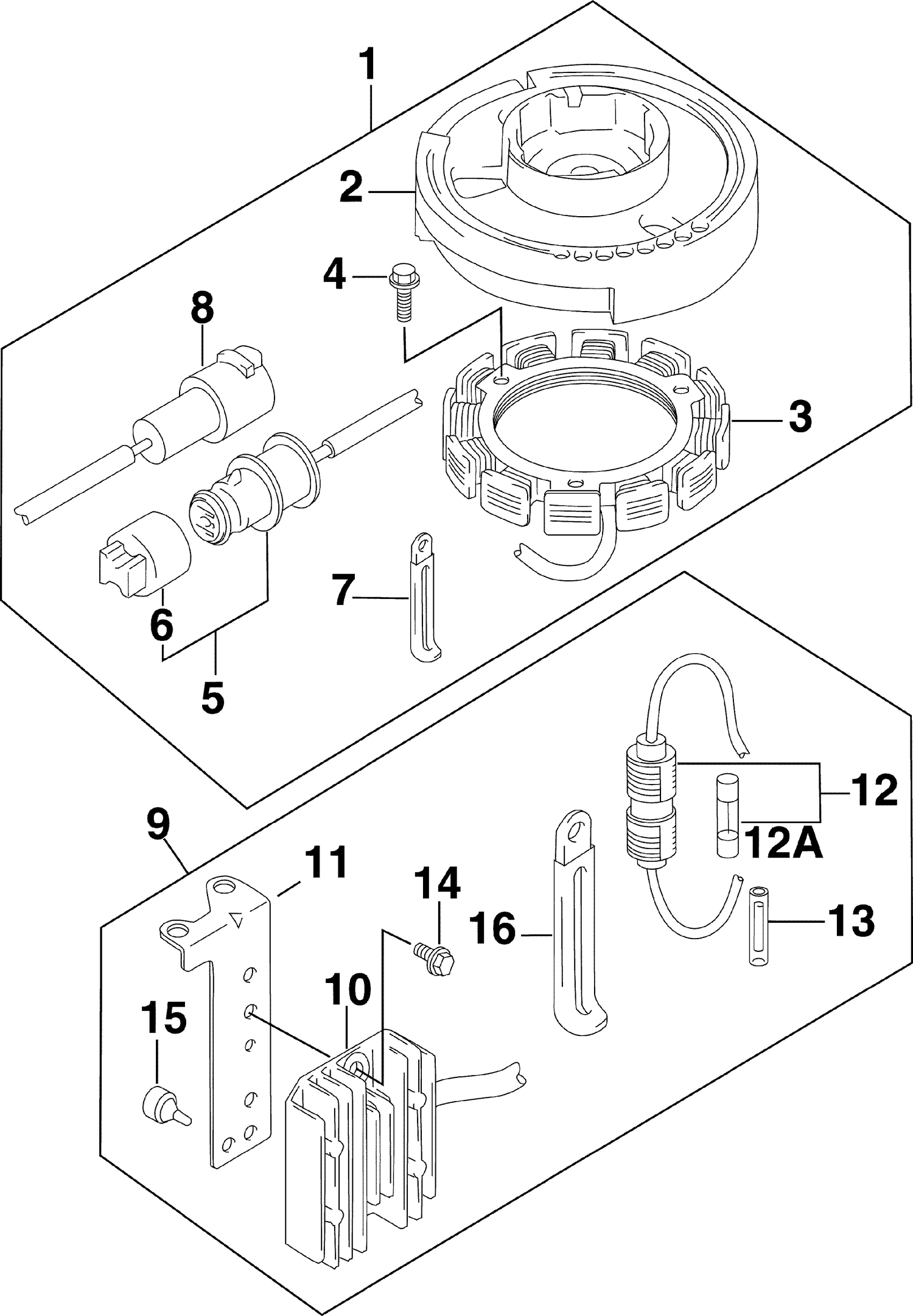 BATTERY CHARGING KIT - 4,5,6 HP (4-Stroke)
