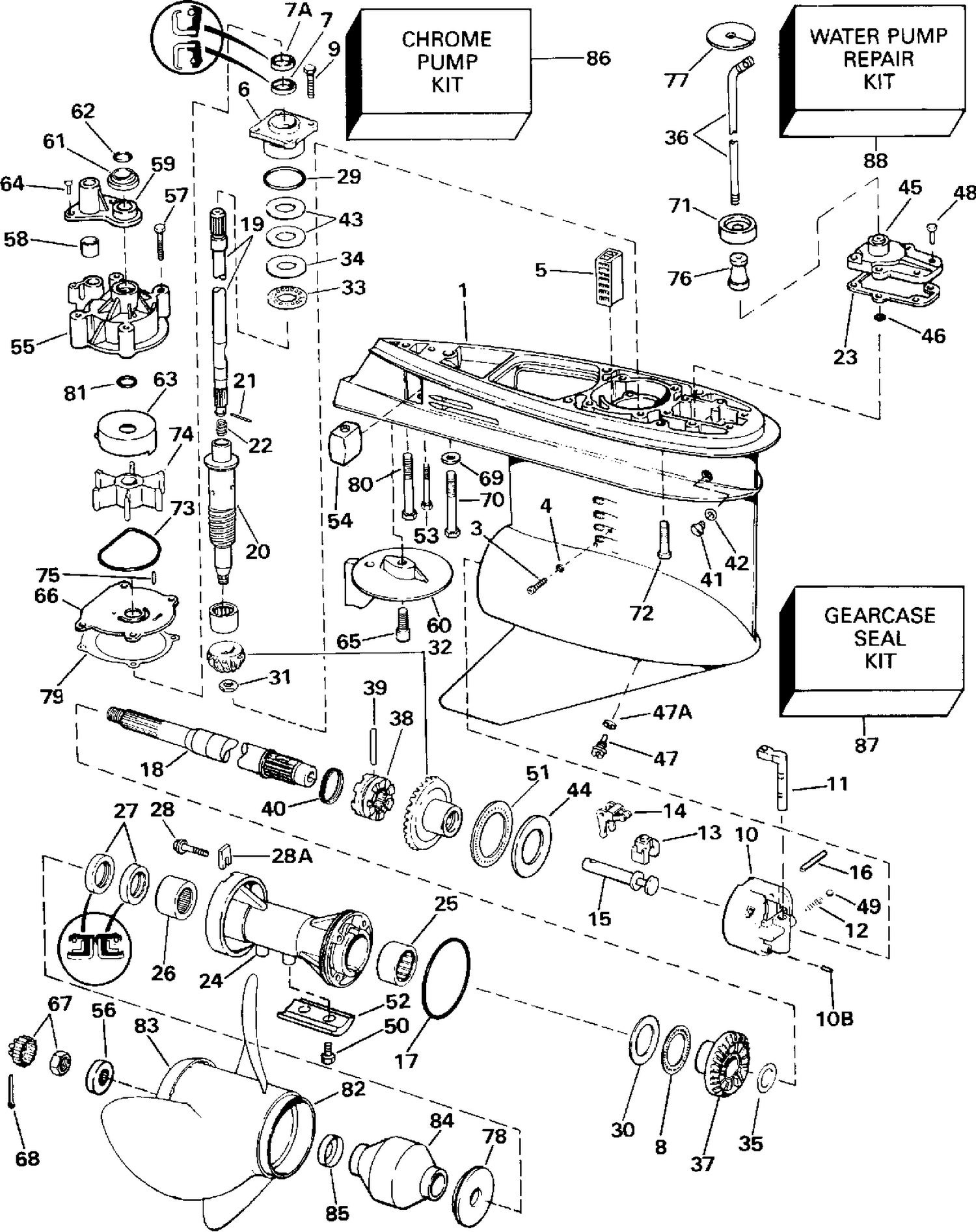 GEARCASE - STANDARD ROTATION
