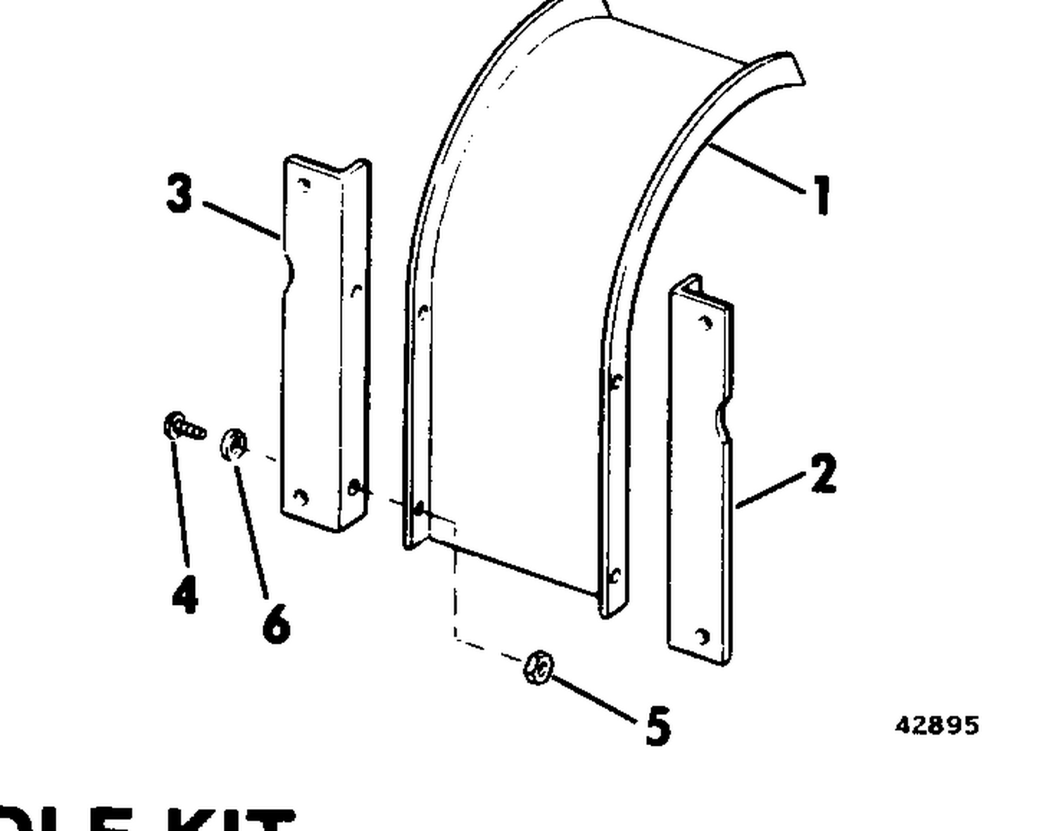 TOTE BRACKET ASSEMBLY 2