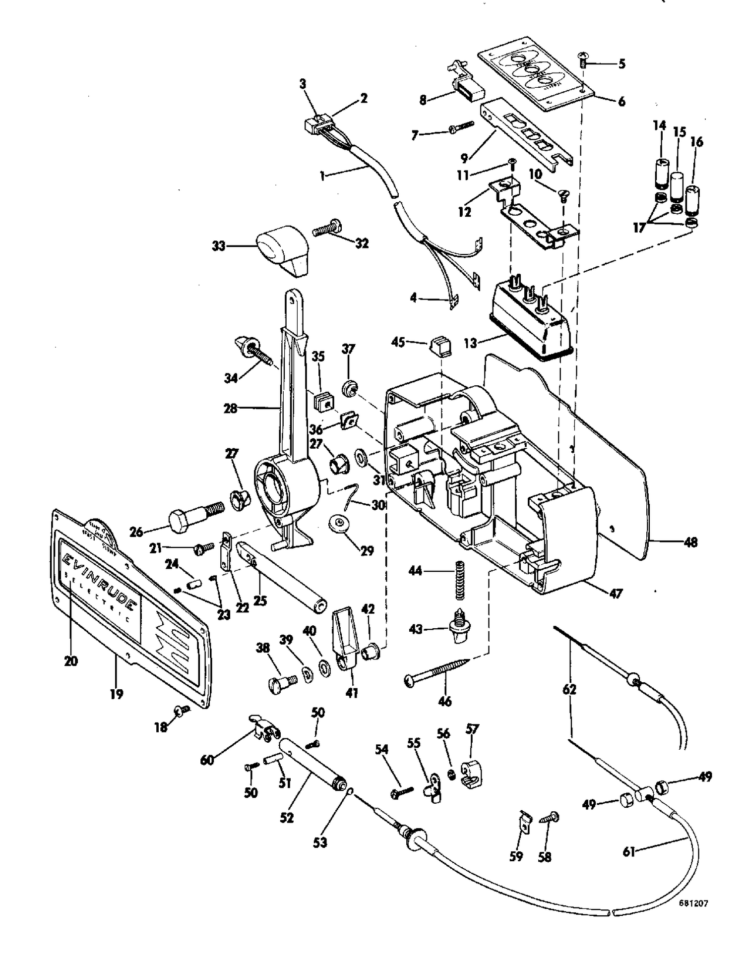 PUSH BUTTON REMOTE CONTROL GROUP ELECTRIC SHIFT