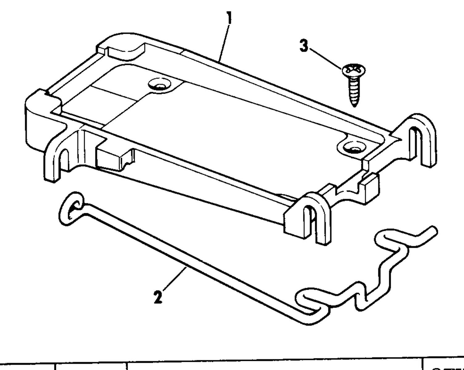 DECK MOUNT KIT-ELECTRIC OUTBOARD