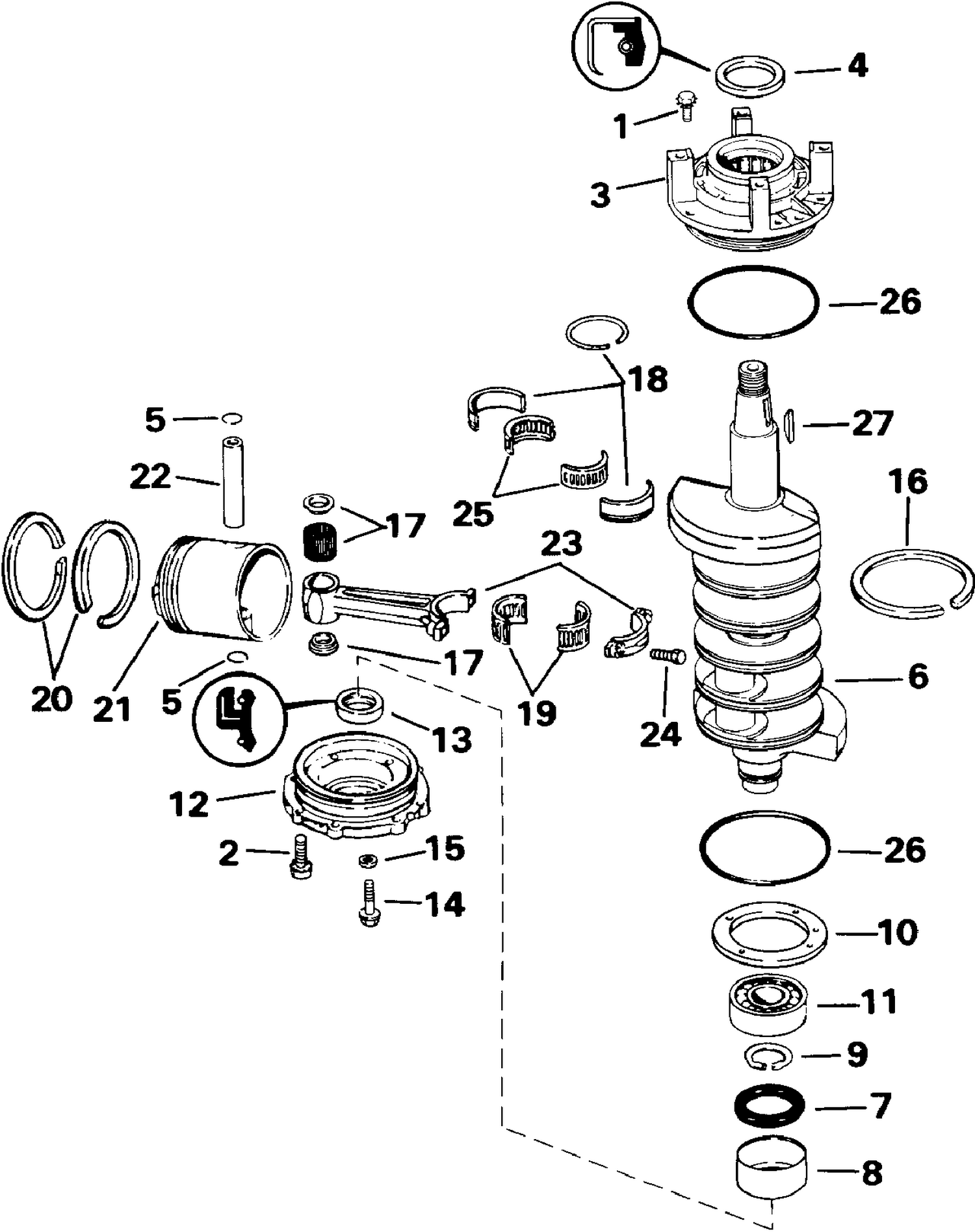 CRANKSHAFT & PISTON