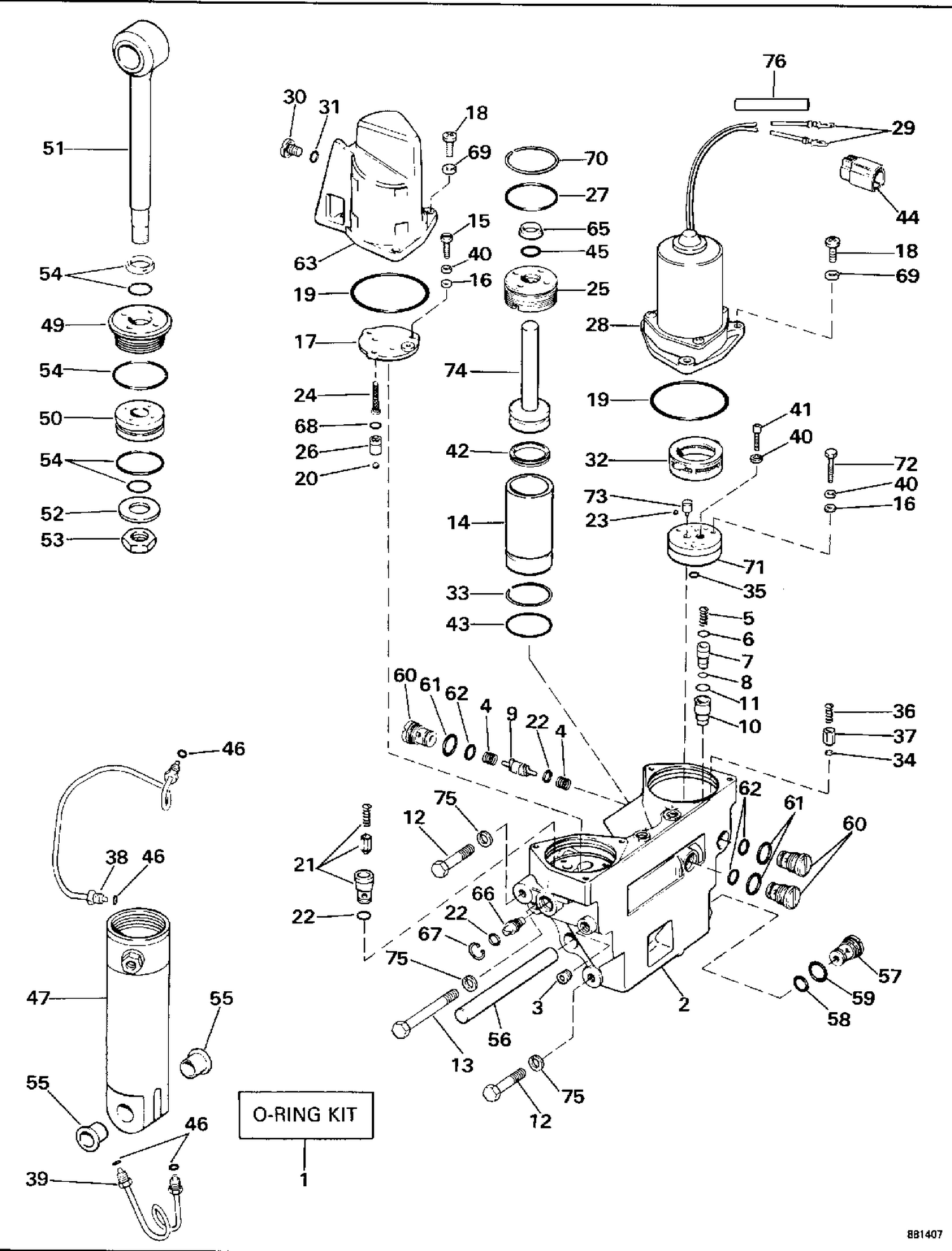 POWER TRIM/TILT HYDRAULIC ASSEMBLY