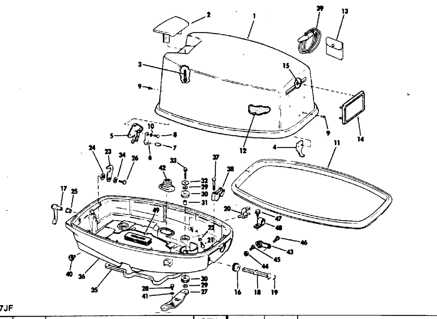 MOTOR COVER - JOHNSON