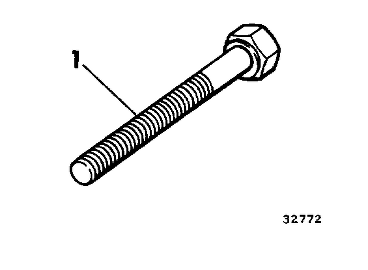 LONG TRANSOM BOLT KIT 60 - 140
