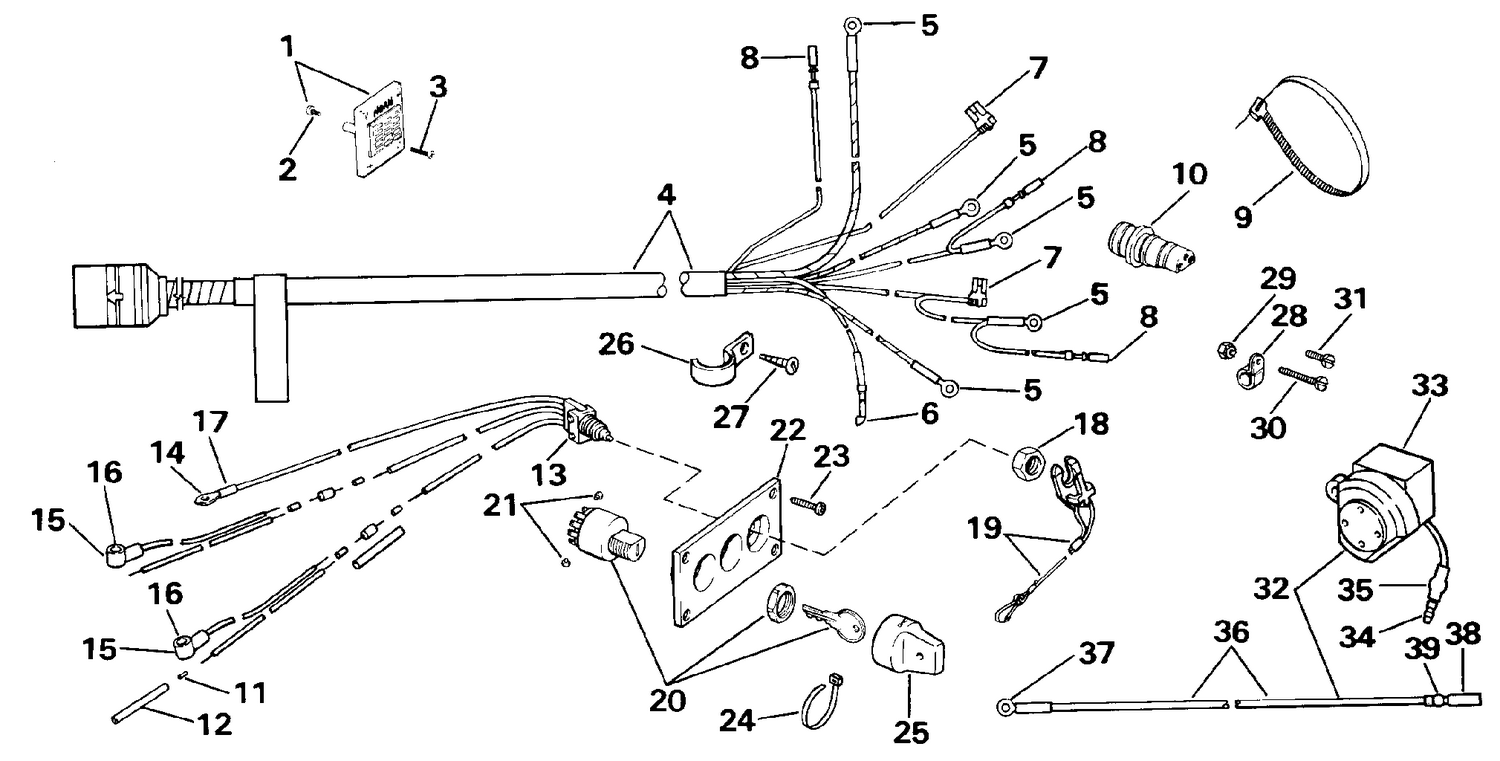 WIRING KIT - DUAL ENGINE 225CX