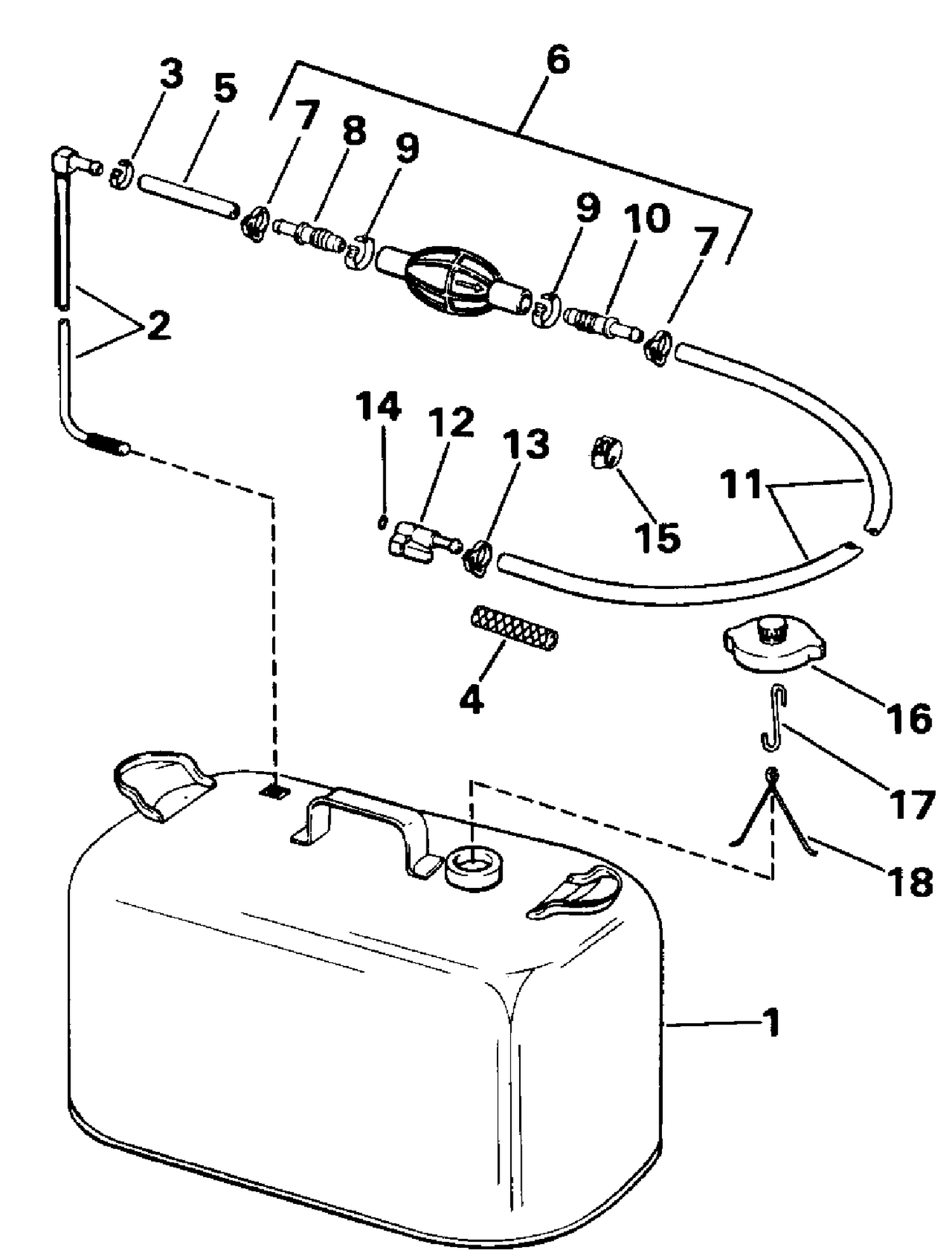 FUEL TANK WITHOUT GAUGE