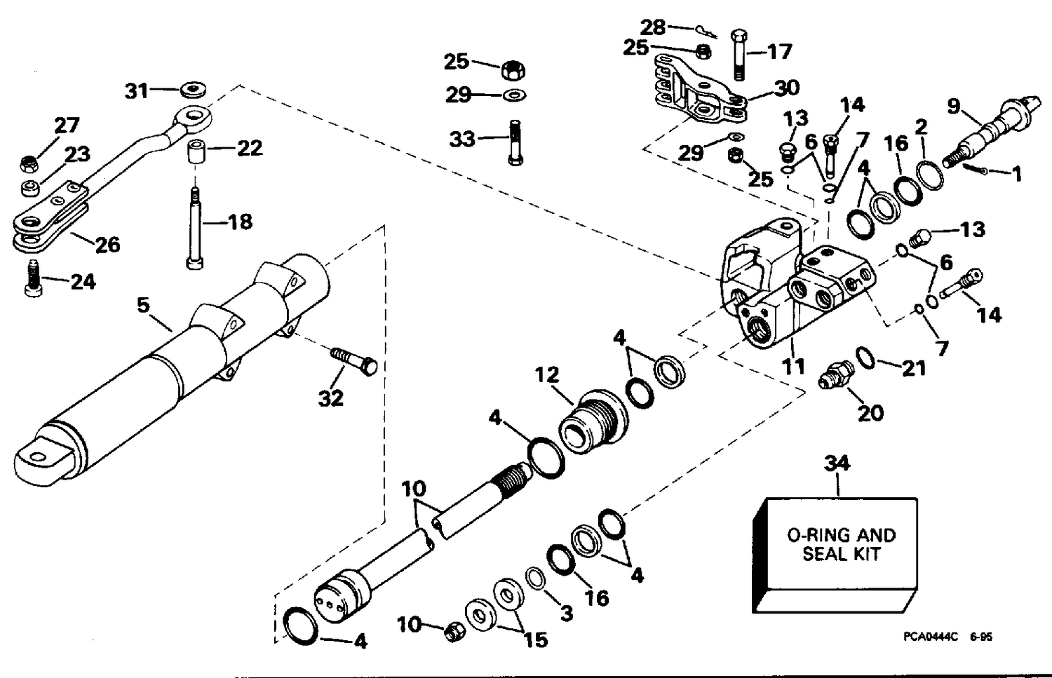 CYLINDER & VALVE ASSEMBLY