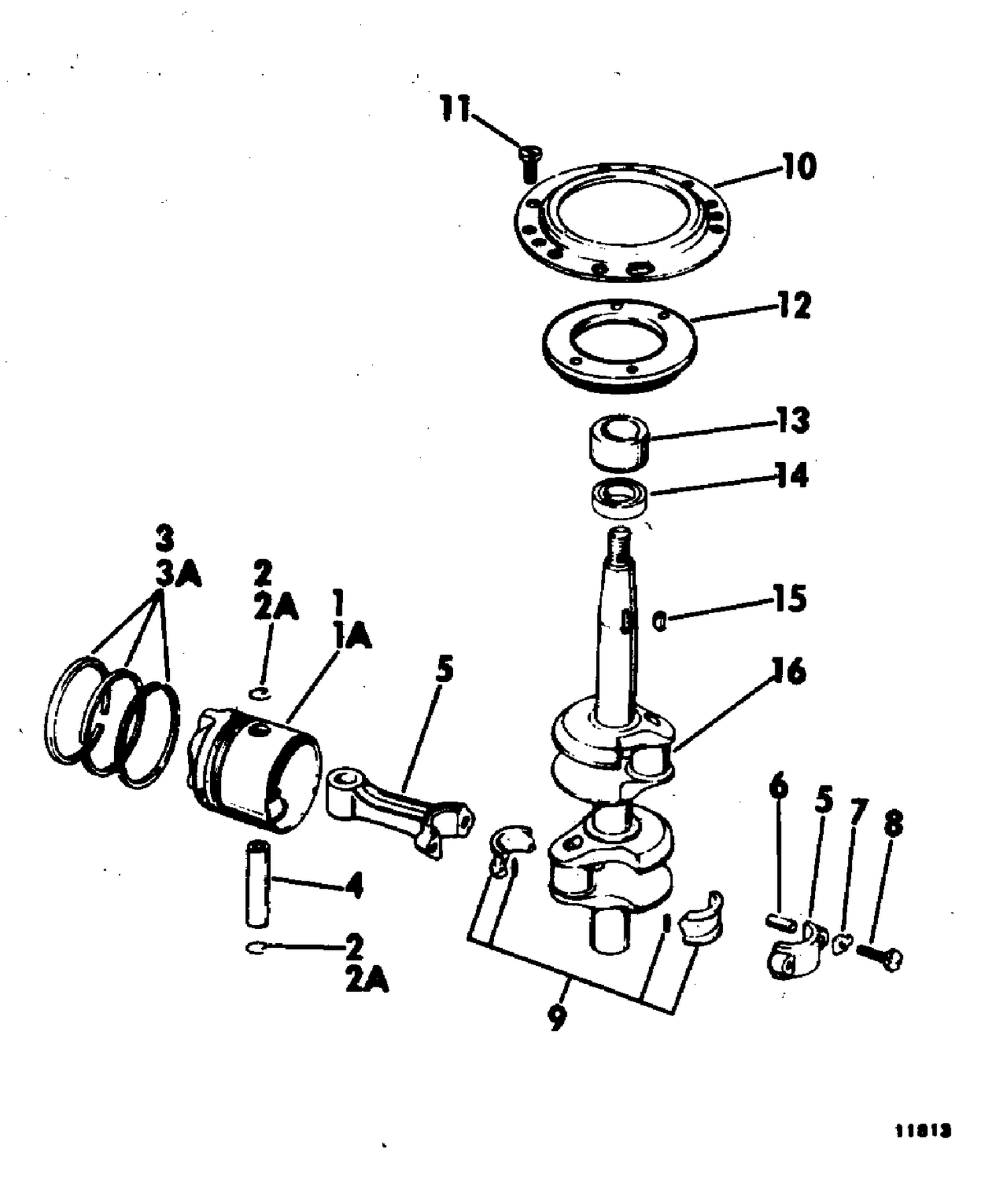 CRANKSHAFT AND PISTON