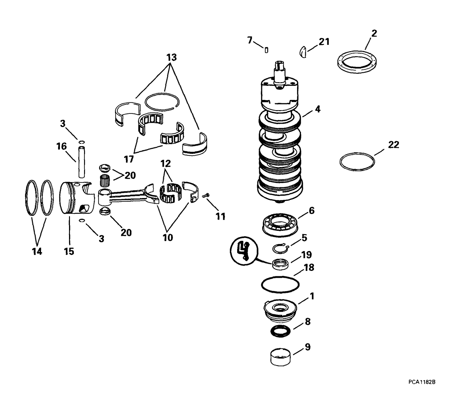 CRANKSHAFT & PISTON