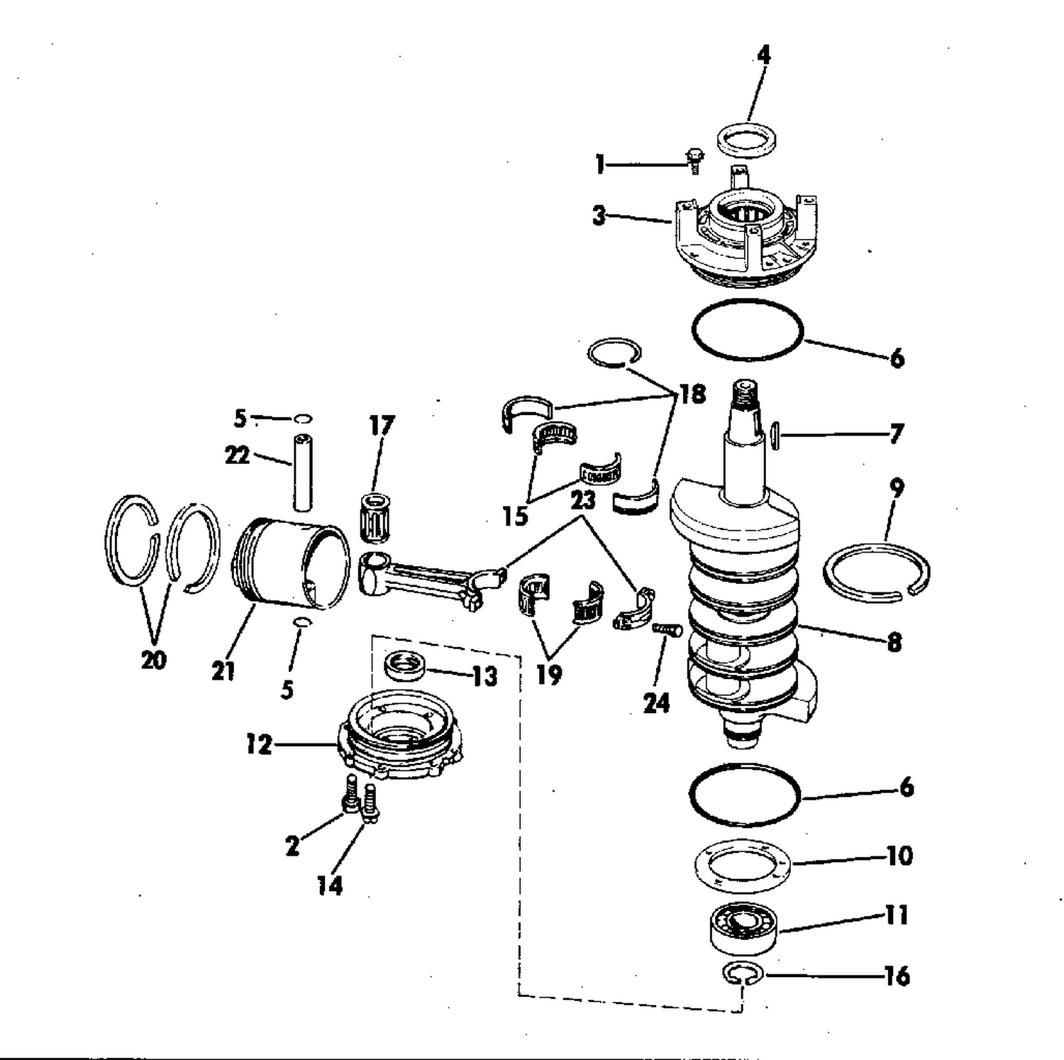 CRANKSHAFT AND PISTON