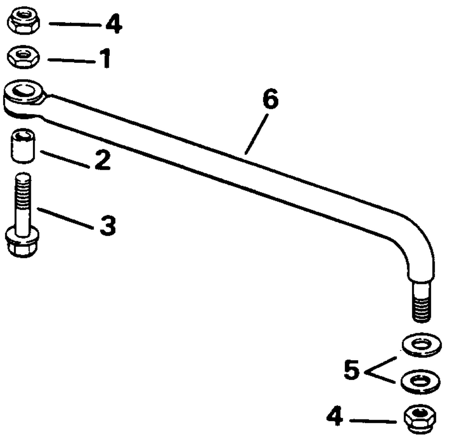 STEERING LINK KIT (W/O POWER TRIM & TILT)